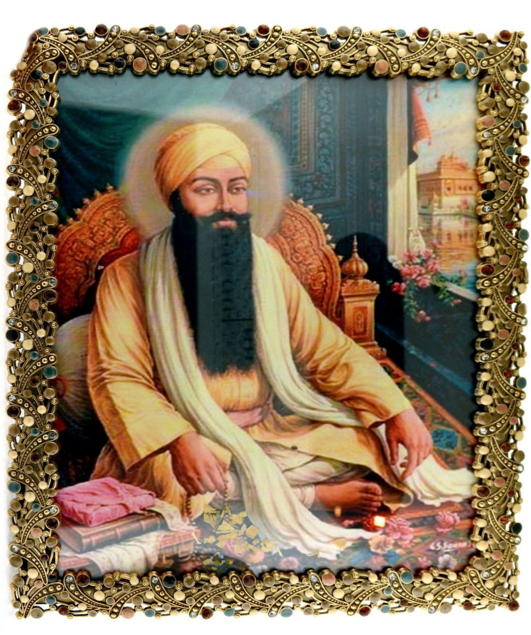 Tall 8" x 11" Framed Guru Ram Das